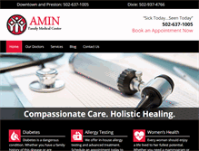 Tablet Screenshot of aminmed.com